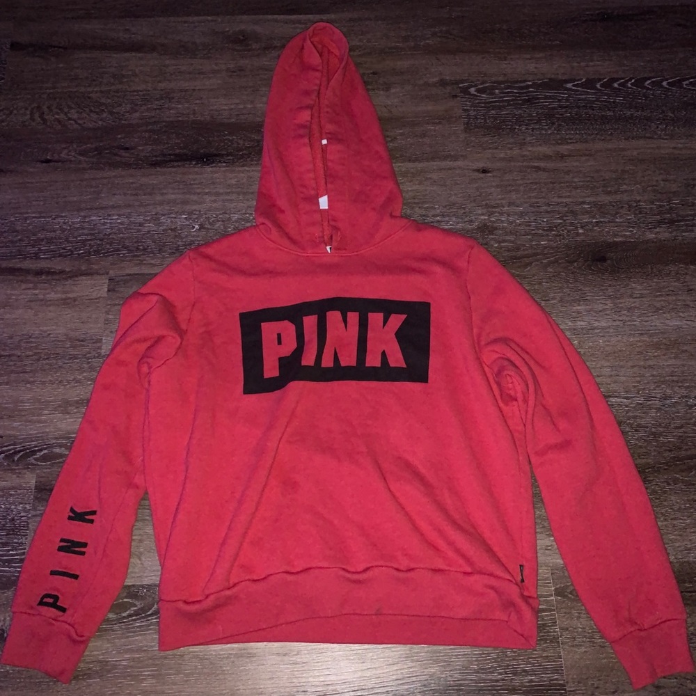 VS Pink Cropped Hoodie
